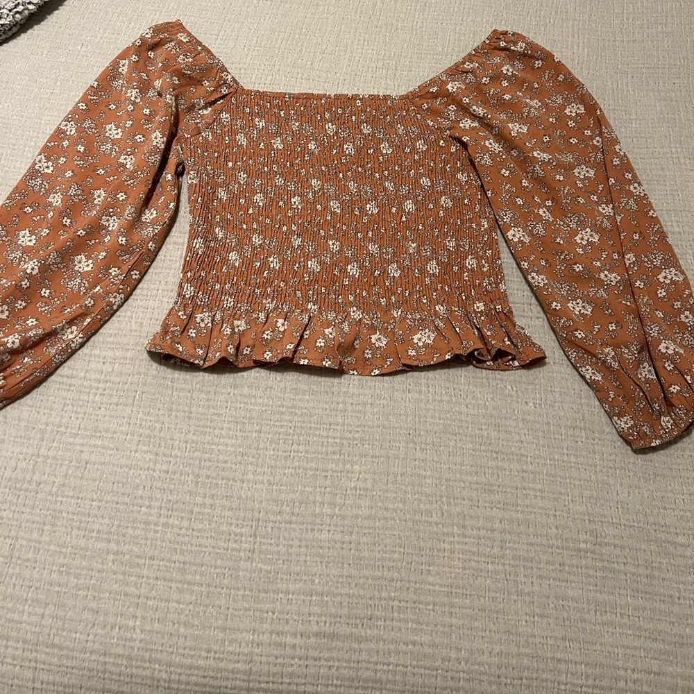 Paper crane long sleeve top